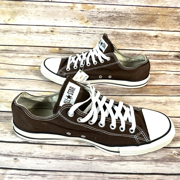 Converse Chuck Taylor All Star Mens Brown Low Top Classic Sneakers Size 12 - Picture 5 of 9